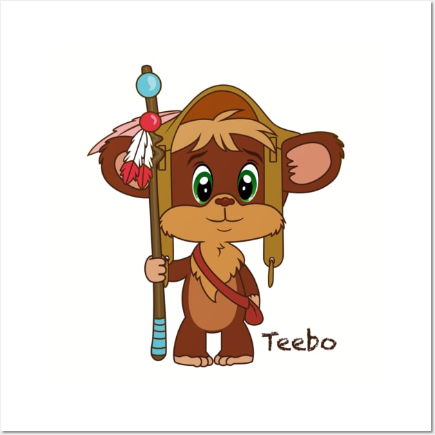 Cute Teebo Wall Art by SpaceMomCreations